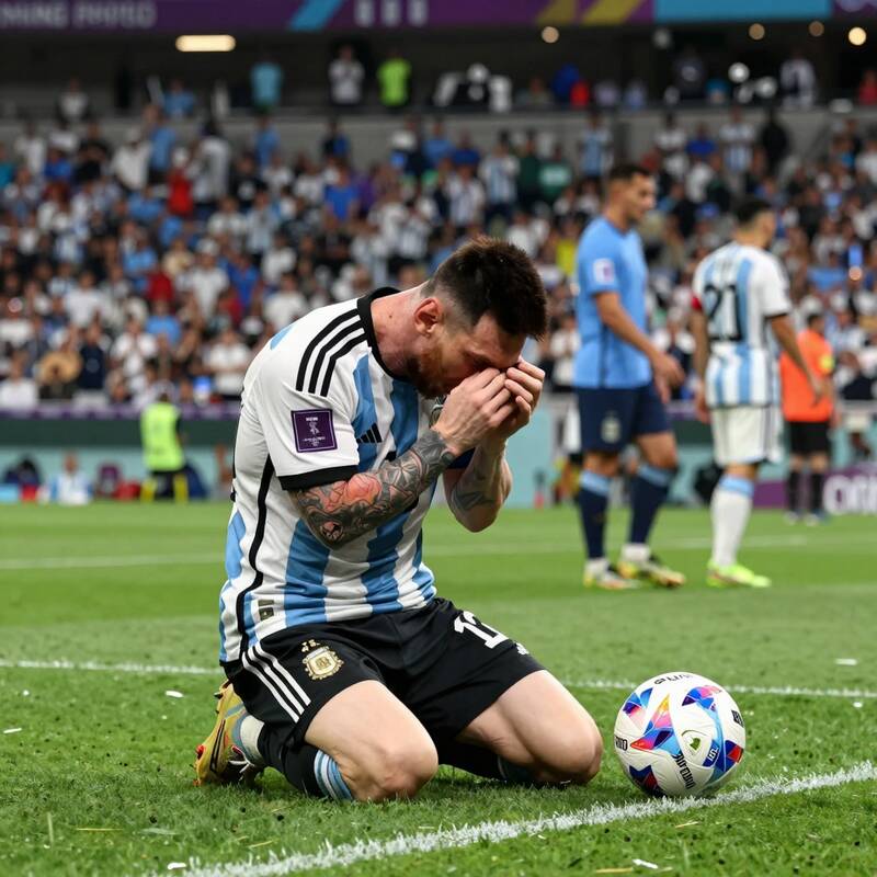 Messi khóc giữa hỗn loạn: Argentina thua trận, thua cả hình ảnh - 3530